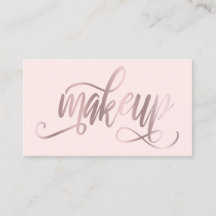 Elegante Rose Gold & Rosa Schminkkünstler