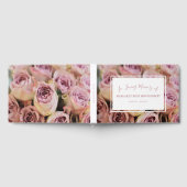 Elegante Rose Gold Rosa und Weiß in der Liebe Erin Gästebuch (Voll)