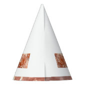 Elegante Rose Gold Rose Glitzer Party Partyhütchen (Rückseite)