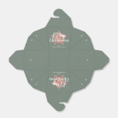 Elegante Rose Gold Sage Grün Weihnachten Geschenkschachtel (Ungefaltet)