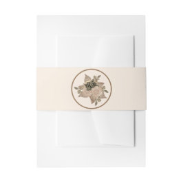 Elegante Rose Gold Sepia Creme Glitzer Einladungsbanderole