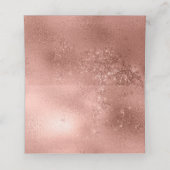Elegante Rose Gold Star Weihnachten Platzkarte (Innenseite Aufgefaltet)