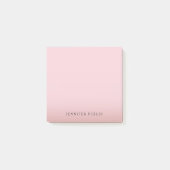 Elegante Rose Gold Template Moderner Hintergrund Post-it Klebezettel (Vorderseite)