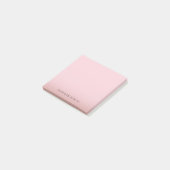 Elegante Rose Gold Template Moderner Hintergrund Post-it Klebezettel (angewinkelt)