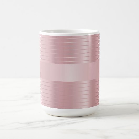 Elegante Rose Gold Template Monogram Modern Kaffeetasse (Mittel)