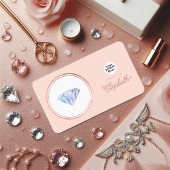 Elegante Rose Gold und Blush Pink Hochzeitsplaner Visitenkarte