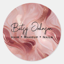 Elegante Rose Gold und Glitzer marmoriert