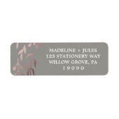 Elegante Rose Gold und Grau | Blendrahm (Vorne)