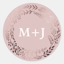 Elegante Rose Gold und Rosa Hochzeiten Umschlag Au