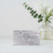 Elegante Rose Gold Visitenkarte (Stehend Vorderseite)