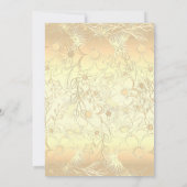 Elegante Rose Gold Wedding Einladung (Rückseite)