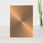 Elegante Rose Gold Weihnachten Karte (Rückseite)