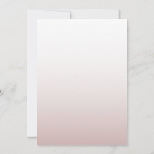 Elegante Rose Gold Wir Hochzeit Einladung (Rückseite)