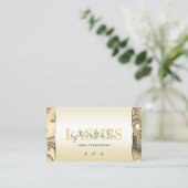 Elegante Rose Golden Golden Marburg mit Diamanten Visitenkarte (Stehend Vorderseite)