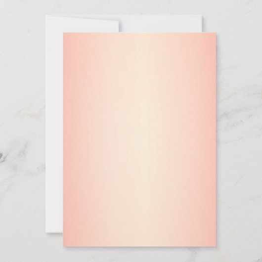 Elegante Rose Golden Paris Night Theme Quinceanera Einladung (Rückseite)