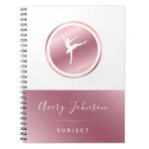 Elegante Rose Golden & White Ballet Tänzerin Girly