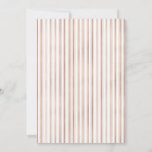 Elegante Rose Goldene Ananas Einladung zur Hochzei (Rückseite)