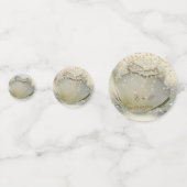 Elegante Rose ,Goldene Diamanten,Liebe Konfetti (Vorderseiten)