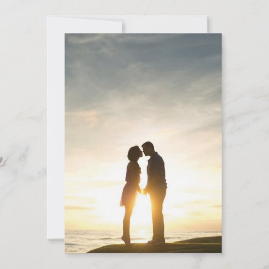 Elegante Rose Goldene Foil Frische Pasta machen Fo Save The Date (Rückseite)