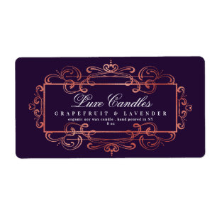 Elegante Rose Goldene Foil Piazza della Riforma Li