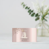 Elegante Rose Goldenen Täler Visitenkarte (Stehend Vorderseite)