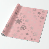 Elegante Rose Goldenes Weihnachtsfest Geschenkpapier (Ungerollt)