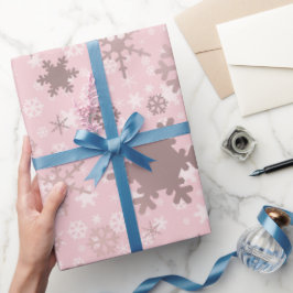 Elegante Rose Goldenes Weihnachtsfest Geschenkpapier