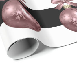 Elegante Rose Goldenes Weihnachtsgeschenk Geschenkpapier