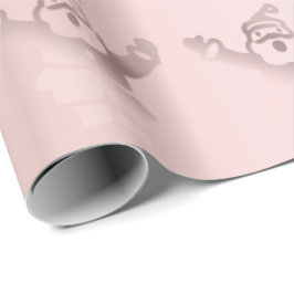 Elegante Rose Goldenes Weihnachtsgeschenk Geschenkpapier