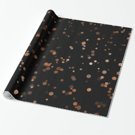 Elegante Rose Goldfass-Polka-Punktmuster Geschenkpapier