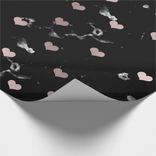 Elegante Rose Goldmedaille Geschenkpapier (Ecke)