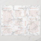 Elegante Rose Goldmedaille Trifold Broschüre (Rückseite)