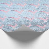 Elegante Rose-Goldmuster Geschenkpapier (Ecke)