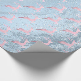 Elegante Rose-Goldmuster Geschenkpapier