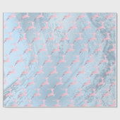 Elegante Rose-Goldmuster Geschenkpapier (Flach)