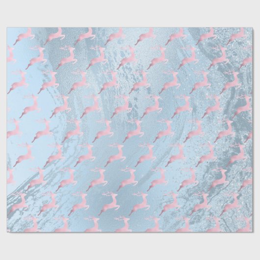 Elegante Rose-Goldmuster Geschenkpapier (Flach)