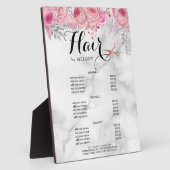 Elegante Rose Goldschere Fotoplatte (Seite)