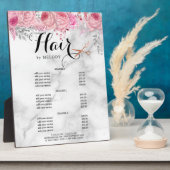 Elegante Rose Goldschere Fotoplatte (Seite)