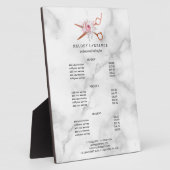 Elegante Rose Goldschere Fotoplatte (Seite)