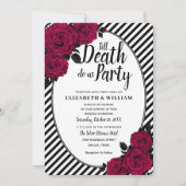 Elegante Rose Gothic bis Tod Do us Part Wedding Einladung (Vorderseite)