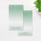 Elegante Rose Green Glitzer Tropfens Metallic Ohri (Schreibtisch)