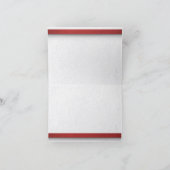 Elegante Rose Hochzeit Dankeskarte (Innenseite)