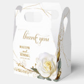 Elegante Rose Hochzeit in Gold Geschenkschachtel (Geöffnet)