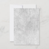 Elegante Rose Hochzeit (keine Mahlzeit) UAWG RSVP Karte (Rückseite)