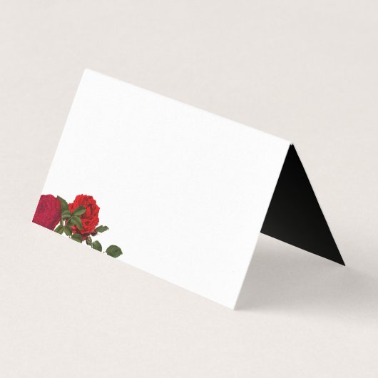 Elegante Rose Hochzeit maßgeschneiderte geklappte (Rückseite)