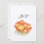 Elegante Rose Hochzeitswasser Pastel Petals Einladung (Rückseite)
