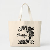 Elegante Rose Jumbo Stoffbeutel (Vorne)