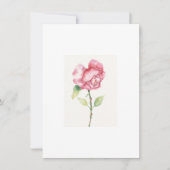 Elegante Rose Karte (Vorderseite)