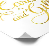 Elegante Rose - Kartenzeichen (8x10) Poster (Ecke)