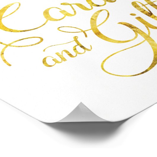 Elegante Rose - Kartenzeichen (8x10) Poster (Ecke)